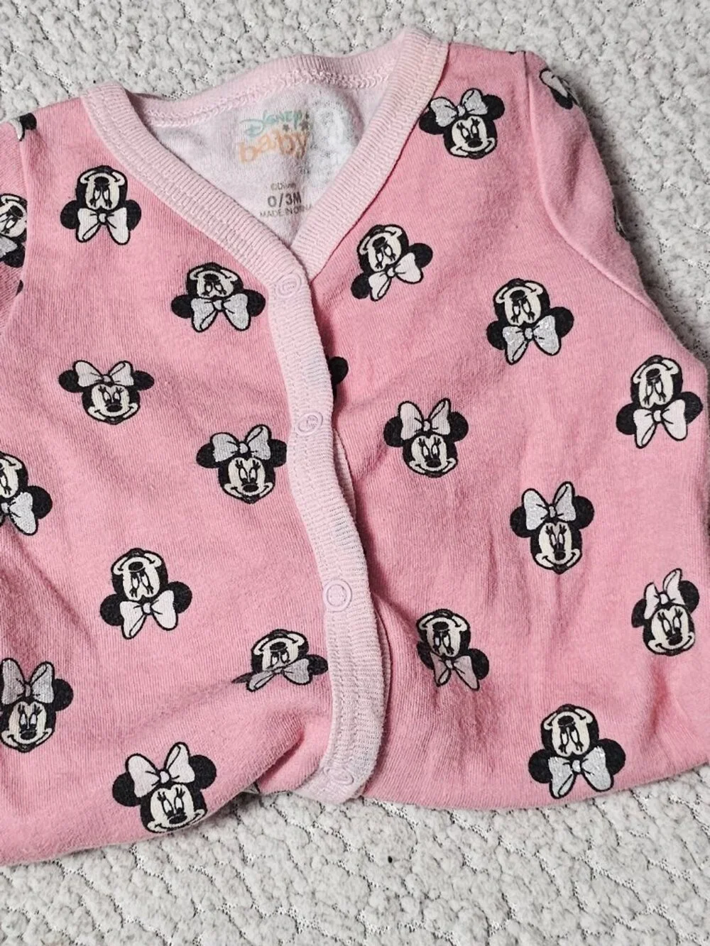 Minnie Mouse - Disney Baby One Piece Set Size 0-3 Months - Preowned